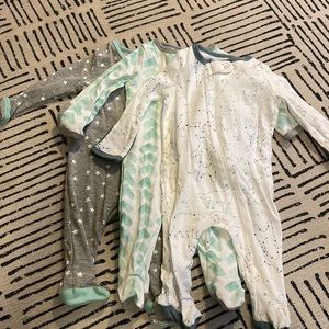 Set of 3 Cloud Island footie pajamas